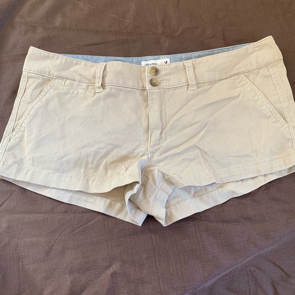AE khaki shorts